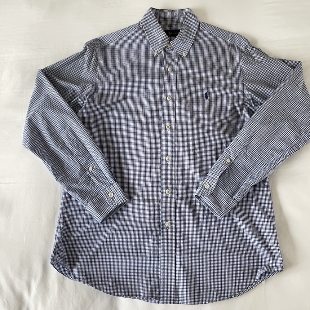 Ralph Lauren Blue Button-up - Size Medium